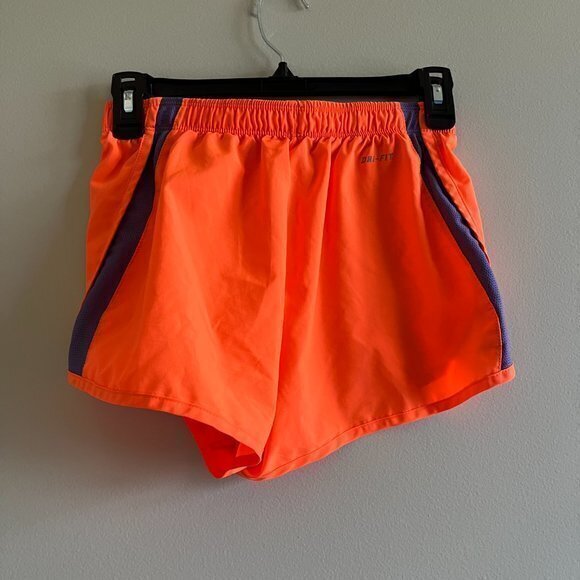 Nike Women’s DRI-FIT 5k Tempo Running‎ Shorts Orange Size XS - Picture 2 of 2